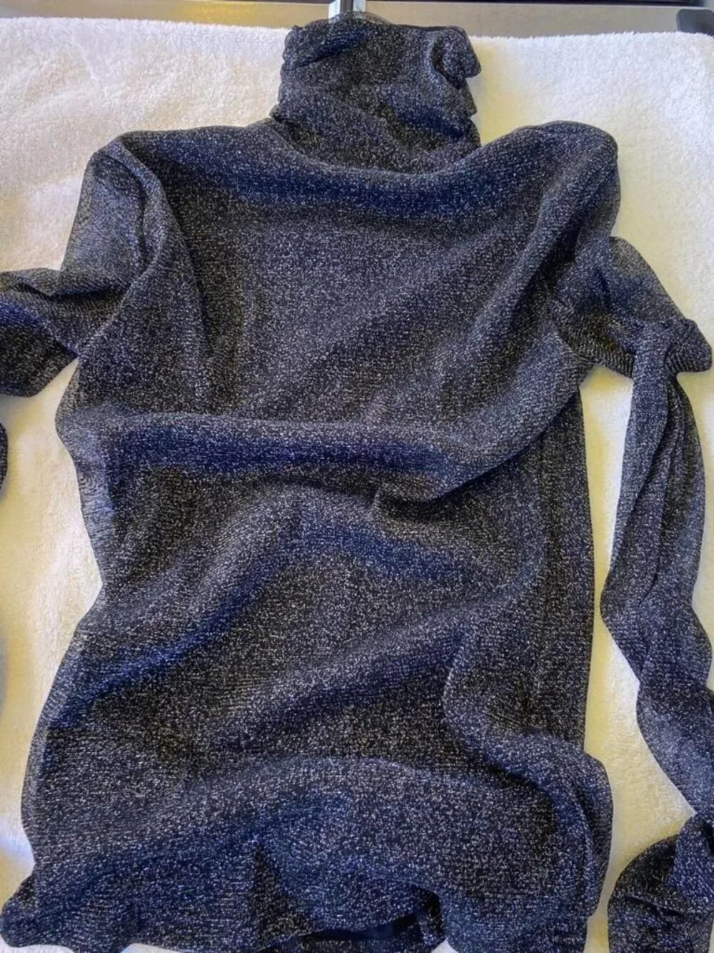 Women's Black and Silver Shirt